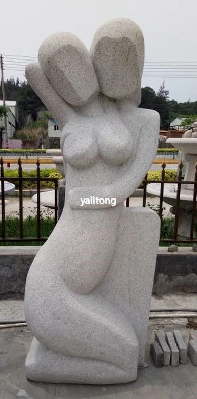 Szürke gránit kerti díszítés szobrok