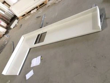 Fehér kvarc asztali konyha