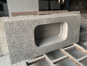 Kína Jilin Fehér Gránit Munkalap